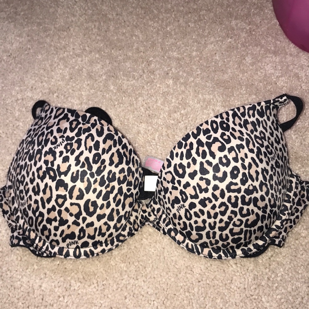 VS Pink Cheetah Push-up Bra